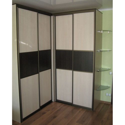 Шкаф угловой   2600*2300*2400 корпус ЛДСП фасады ЛДСП, наполнение полки ЛДСП ,штанги и ящики (размеры, комплектация, цвет и материалы на выбор)  стоимость от 55 000руб.
